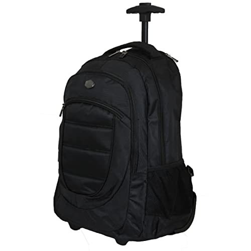 Mochila, Clio, Executive, Com Rodinhas, 50 cm, Preta, Tamanho único, ML8043
