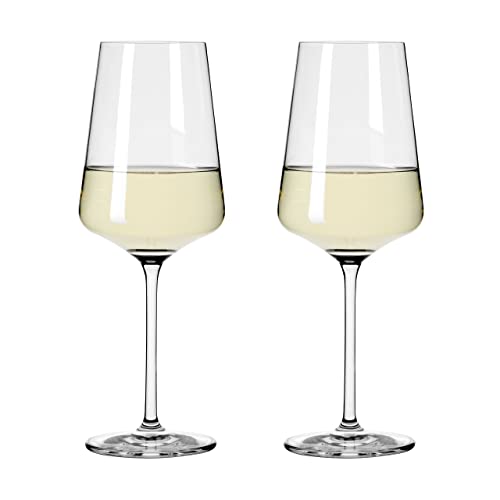 RITZENHOFF 6111006 Bicchiere da vino bianco 400 ml - Serie Lichtweiss - 2 pezzi in un set regalo - Elegantemente moderno - Made in Germany - immagine 3