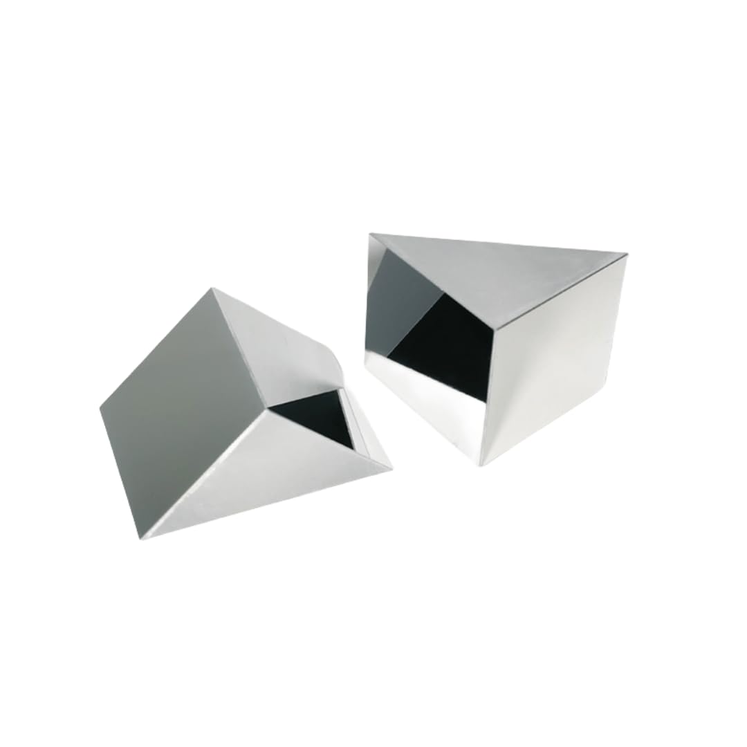 1 PCS Right Angle Reflection Prism, Optical Glass Reflection Prism, Two Right Angle Reflectors, Total Reflection Glass Lens, Quartz Prism (40 * 40 * 40mm - 1Pcs)