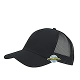 Vintage Year Plain Cotton Twill Mesh Adjustable Snapback Trucker Baseball Cap (Various Colors) (Black)