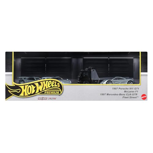 Hot Wheels Premium Collector Set Assortment - Advan Racing Team Vehicle Toy Minicar 4 Cars Ages 3 Years Old and Up Multi 987C-GMH39