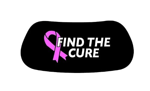 EyeBlack Breast Cancer Awareness Find The Cure Pink Sticker | Under Eye Peel-n-Stick | Football, Baseball, Softball, Outdoor Sports (12 Pairs or 24 Strips)