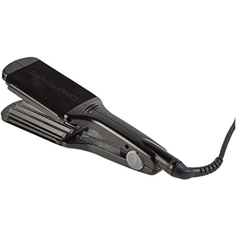 Babyliss Pro BAB2512EPCE Kreppeisen Titanium mit breiten Heizplatten, 60 mm Cover