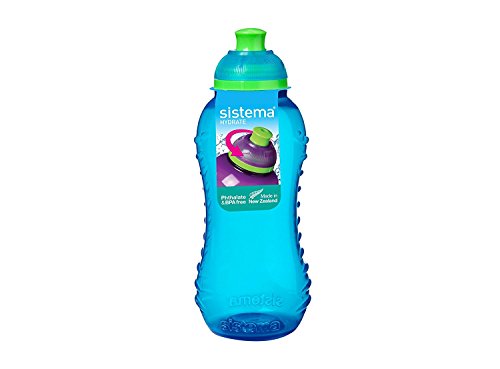 Sistema Twist ’n’ Sip Squeeze Gourde à eau kids | Gourde à eau étanche | 330 ml | Sans BPA | Coloris assortis