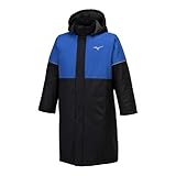 [ミズノ] トレーニングウエア JR ボアコート キッズ 撥水 防風 32JEB950 ブラック×ブルー