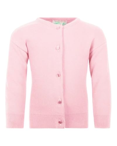 Julius Berger Girls Pink Cotton - Feels Like Cashmere Cardigan