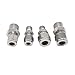 1pc 304 SS Double Ferrule Compression Fitting Male Pipe Adapter - Industrial Grade Connector for PU and Nylon Tubing(6mmx1/4inch)