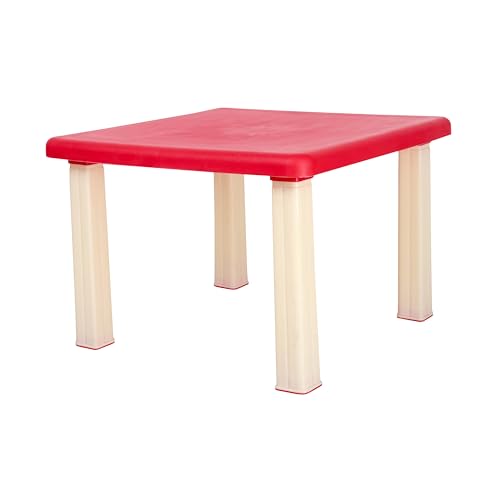 Image of Plastic Strong and Durable Kids Table for Studying Dining Home Virgin Material Kids Table for 2 to 12 Years | Sustain Upto 50 KG (Red Table)
