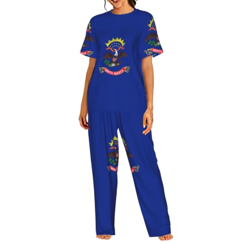 Pyjama court Dakota du Nord pour femme, idéal pour vos soirées cocooning