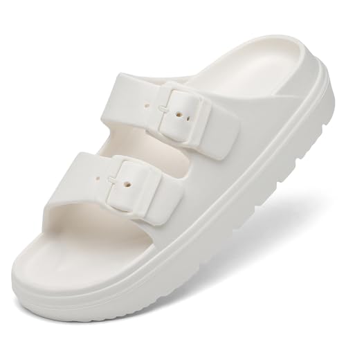 Image of TIKVAW Women's Platform & Wedge Sandals with Arch Support for Woman Slides Comfort Lightweight Outdoor Slippers Ultra Cushion