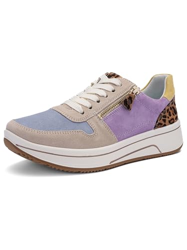 Ara Sapporo Baskets pour Femme, Shell, Cielo, Naturel, fée, Vanille, Largeur 40 UE