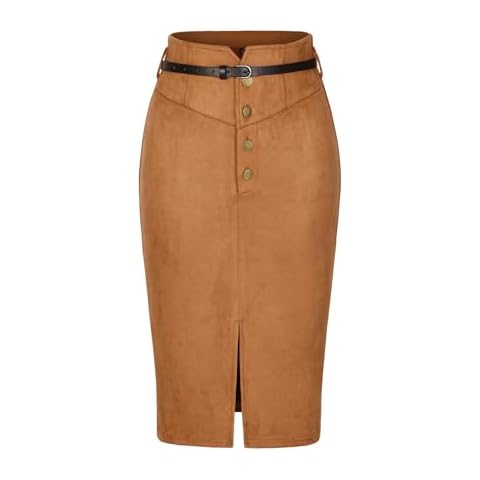 Allegra K Women's High Rise A-line Skirt Cover