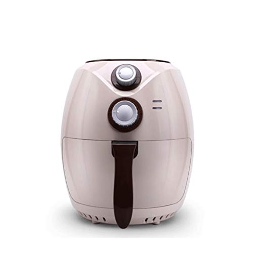 LYFDPN Freidora de Aire compacta con Control de Temperatura, Cesta Antiadherente para freír, guía de Recetas y función de Apagado automático (Roze)