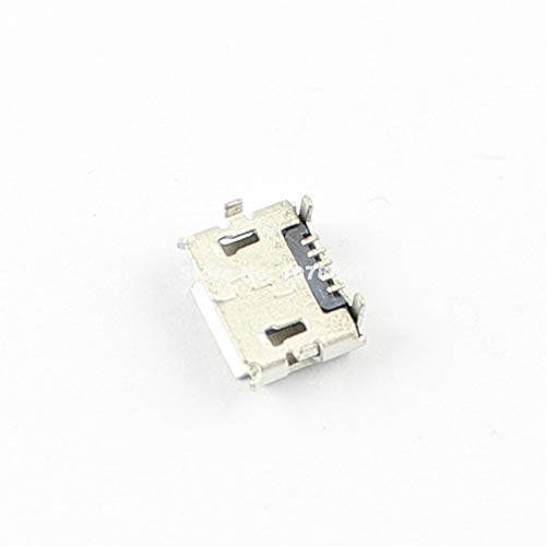 Gimax 100Pcs Per Lot New Micro USB Type B Female DIP 5 Pin Reverse Ejector Socket Connector