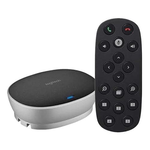 Logitech Group Système de Webcam Visioconférence, Full HD 1080p,Mise au Point Automatique, USB, Skype for Business,Teams,Zoom, Fuze,Hangouts Meet,Hardware, Cortana, Cisco Jabber,Portable/PC/Mac - Noir