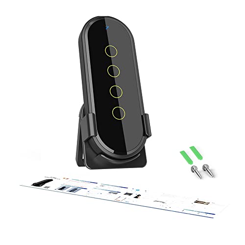 Vislone WiFi Zigbee Intelligent Wireless Scene Touching Switch Home Light Remote Controller 2.5D Curved Tempered Glass with Fluorescent Function Should Works with Zigbee Gateways