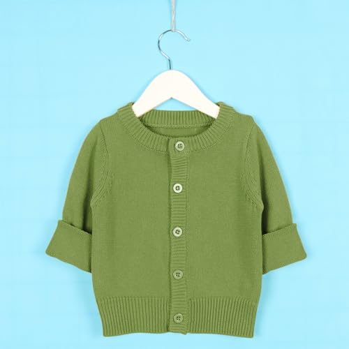 Girls' Uniform Cardigan Sweater Classic Knit Cardigan Preppy Sweater Crewneck Button Front Outerwear Kids Girls Knit Shirt3
