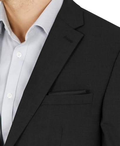 Bar III Men's Slim Fit Wool Suit Jacket Black Size 443