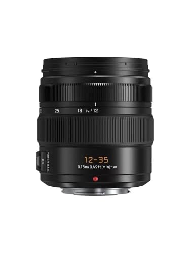 Panasonic Leica 12-35mm F2.8 | Objectif Zoom Polyvalent H-ES12035E (Grand Angle 12mm, F2.8 Constant, Stabilisé, Tropicalisé, eqv. 35mm:24-70mm) Noir –...