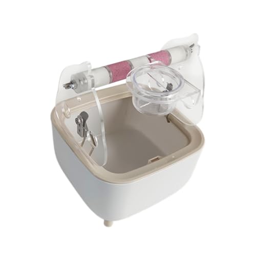 Whtkoph Parrot Training Toilet Stand Bird Perch Stand,Activity Toy,Gym Platforms Dropping Station Parrot Perch for Macaw Lovebirds, Pink