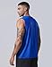 Liberty Imports Pack of 5 Men's Stretch Cool Dry Muscle Tank Tops Athletic Crewneck Sleeveless Workout Shirts (Black/White/Gray/Gradient Red/Gradient Blue, Small)