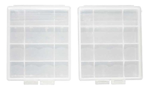 Genuine eneloop AA, AAA Battery Storage Cases, 2 Pack