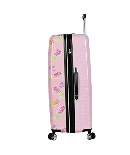 Betsey Johnson Designer 20 Inch Carry On - Expandable (Abs + Pc) Hardside Luggage - Lightweight Durable Suitcase With 8-Rolling Spinner Wheels For Women (20In, Colada) #TOP5