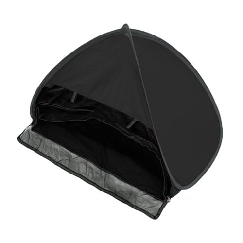 Carpa portatil para playa con protector solar negra miniatura 3