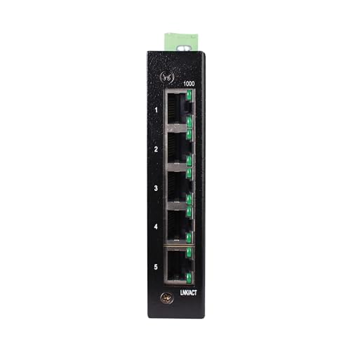 Image of Tripp Lite 5-Port Industrial Gigabit Ethernet Switch with Ethernet /IP Quality of Service (EIP QoS), Unmanaged, DIN Rail & Wall Mounting, -40 to 75C Temperature Range, 3-Year Warranty (NGI-U05E)