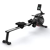 JASPORT RE3 Wasser-Rudergerät für Zuhause, leiser Heimtrainer mit 14 L Tank & 12-Blatt-Schaufel, Bluetooth LCD-Display, Kinomap-kompatibel, realistisches Ganzkörpertraining, platzsparend und stabil
