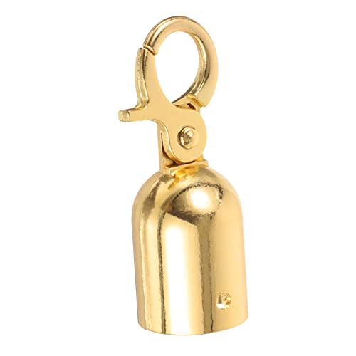 VILLFUL Rope End Stop White Rope Fitting Rope Cable Railing Cord Ends for Jewelry Making Crowd Control Rope Ends Commercial Winch Bells Trellis for Climbing Plants Golden Stainless Steel