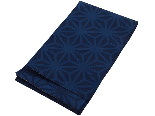 [さらさ] 女性用 浴衣帯 麻の葉柄 半幅帯 半巾帯 おしゃれ帯 日本製 (D紺)の商品画像（Amazon）
