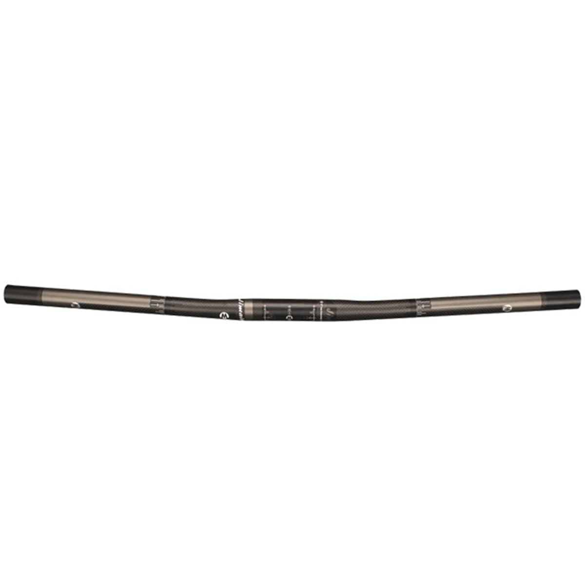 Guidon VTT en Fibre de Carbone 25,4 mm, Guidon Long 480/520/560/580/600/620/640/660/680/700 mm pour DH/XC/AM/FR (Couleur : Noir, Taille 480 mm)