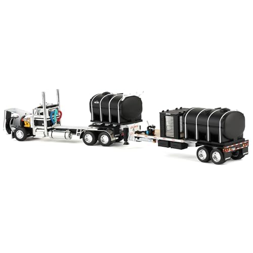 First Gear Peterbilt 379 Day Cab 1/64 con remolque miniatura 4