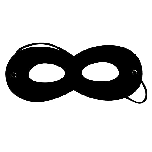 1Pcs Black Superhero Masks Felt Eye Mask Halloween Costume Masks With Adjustable Elastic Ropes #TOP24