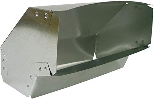 Imperial Wall Stick Elbow - 3.25 x 10 Wall Vent, Alloy Steel, Wall Mount, Galvanized Finish, 2 Pack