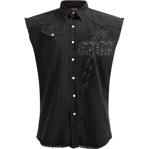 Spiral AC/DC Back in Black Sleeveless Vest Cover