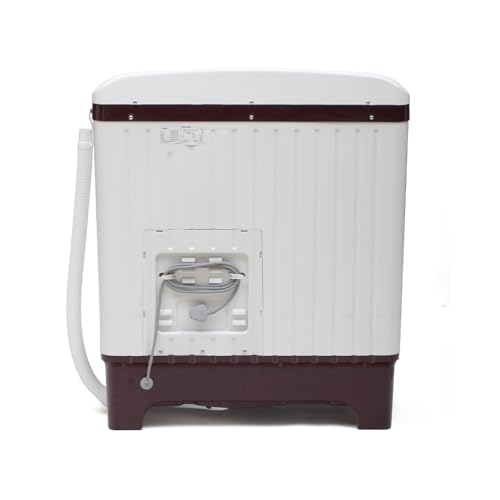 Image of Midea 6.5 kg 5 Star Semi Automatic Top Load Washing Machine Maroon, Rust Proof Body (MWMSA065PPG(MW), Rat Away Feature)