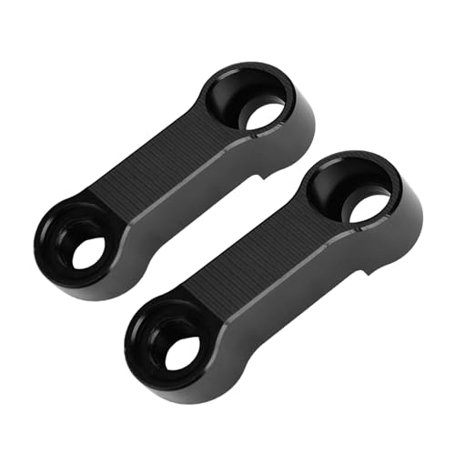 10mm 8mm moto bici specchio supporto riser attatore extender in lega di alluminio nero kit