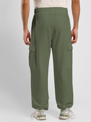 Image of Nobero Joggers for Men | Oversized Fit | Elasticated Waist with Drawcord | Soft & Breathable Fabric | Loose Track Pants | Casual & Streetwear