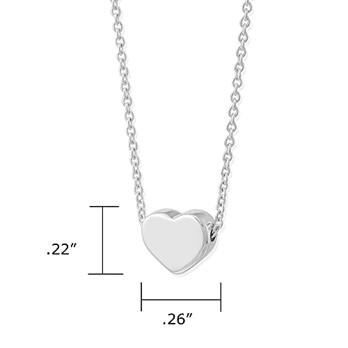 Boma Jewelry Sterling Silver Heart Necklace, 18 Inches4