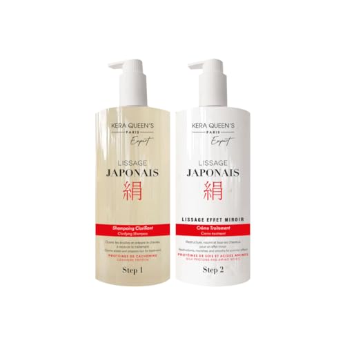 Kit de lissage Cheveux Professionnel Japonais Shampoing Clarifiant 1000ml+ Lissage 1000ml - Kera Queen's