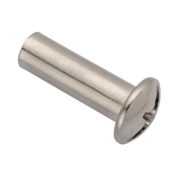 Barrel Bolt, 1/4"-20, 1 in BRL Lg, 5/16 in BRL Dia, 316 Stainless Steel Plain, 5 PK