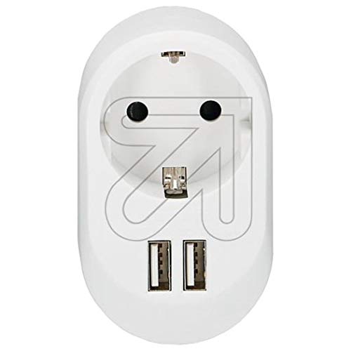 Schutzkontakt-Adapter mit 2 USB Ladebuchsen 3400mA (9829063320)