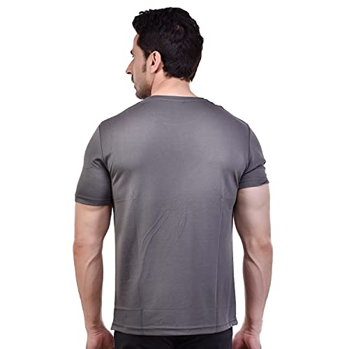 Image of Fashionbazzar4u Men's Cotton Blend Regular Fit Solid Round Neck T-Shirt