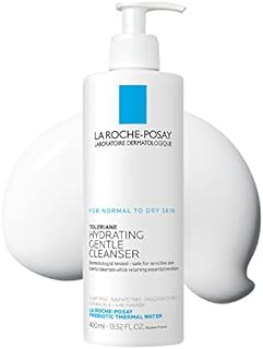 La Roche-Posay Toleriane Hydrating Gentle Face Cleanser, Daily Facial Cleanser with Niacinamide and Ceramides for Sensitive Skin, Moisturizing Face Wash for Normal to Dry Skin, Fragrance Free