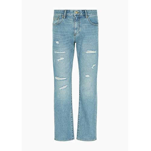 Armani Exchange Men's Slim Fit Comfort Cotton Denim 5 Pocket Pant3