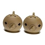 FRCOLOR Caja De 2 Piezas herramienta quema de moxibustión sostenedor del quemador de moxa palo de masaje moxa contenedor de moxa quemador de palo de moxibustión cajas box portstiles Khaki