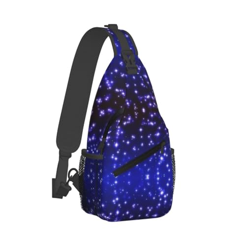 Morrales de senderismo sling con estampado estrellas miniatura 2