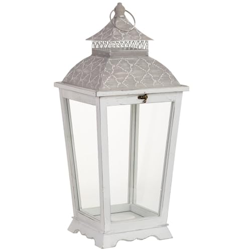 Farol de Madera 26x26x61h cm